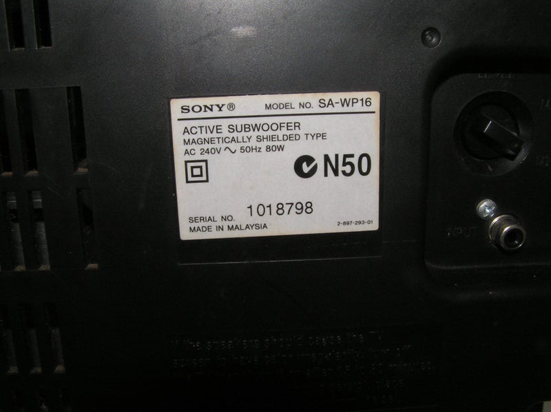 SONY SUBWOOFER Carousel 5