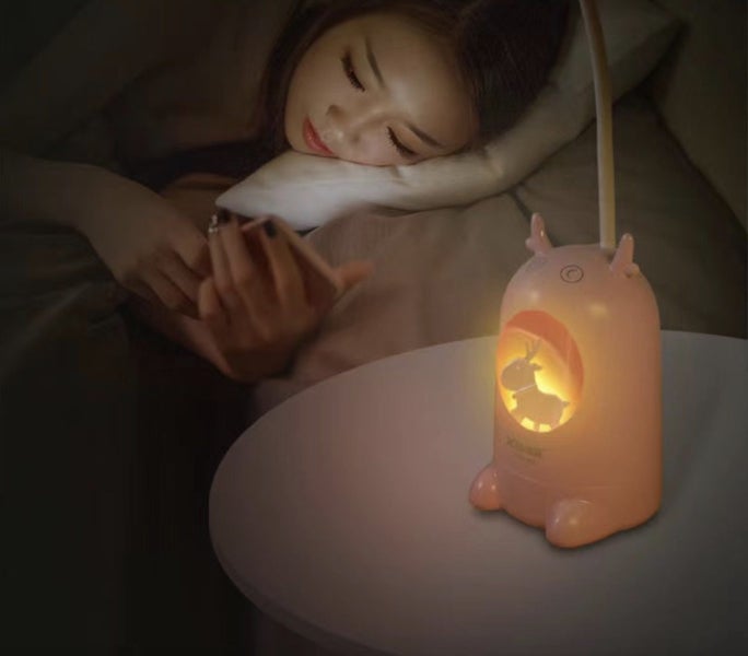 Desk LED Reading Lamp 9 colors deer touch lamp 3 brightness options Carousel 7