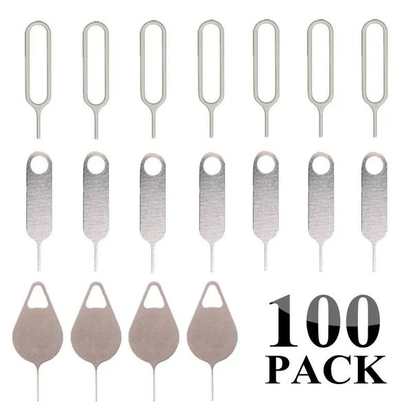 100Pcs Metal Eject Sim Card Tray Open Pin Needle Key Tool for Universal M CHK12N Carousel 2