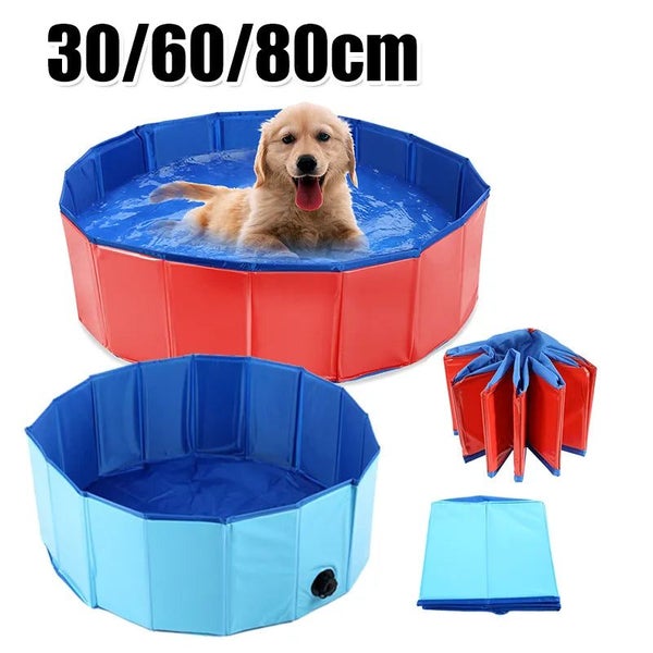 30-80cm PVC Foldable Dog Pool Pet Bathtub Wash Pool Outdoor Indoor Swimmi CHK12N Carousel 2