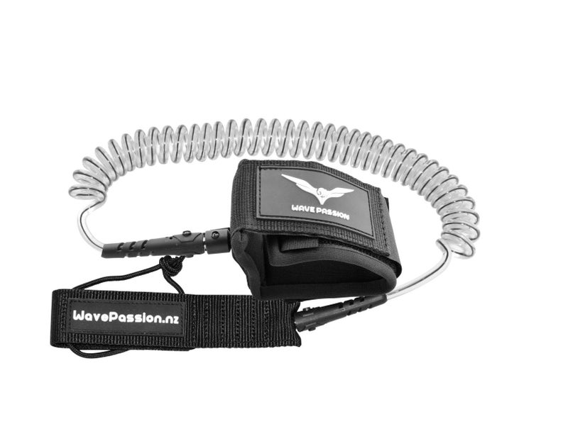 SUP Leash 10ft Coiled Knee Leash Carousel 1