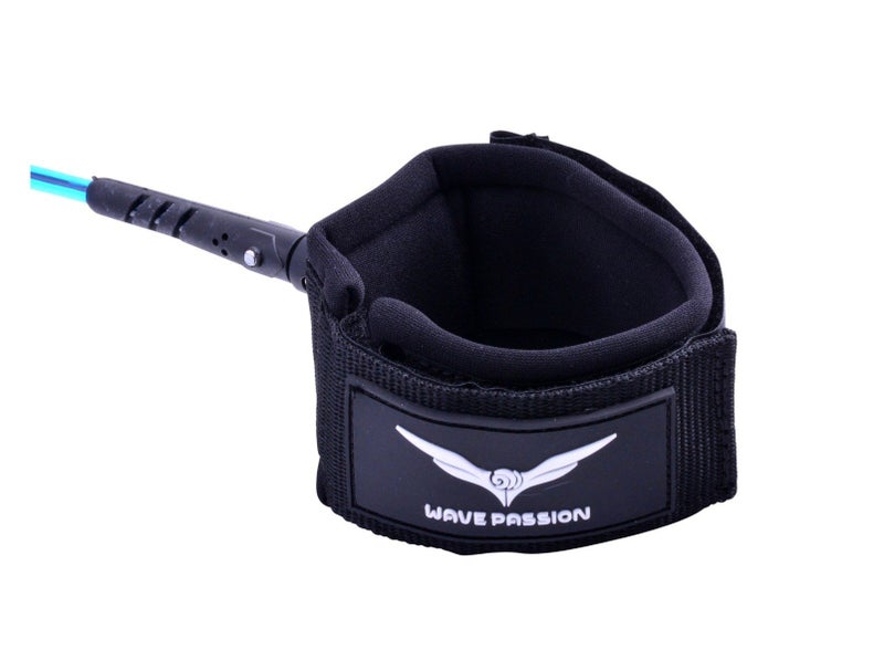 SUP Leash 9ft Blue Knee Leash Carousel 2