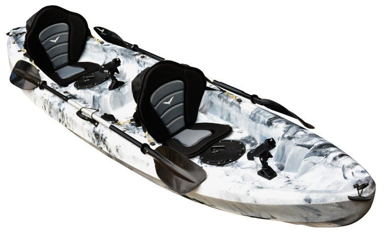 EZ365 Double Kayak White-Black Carousel 1