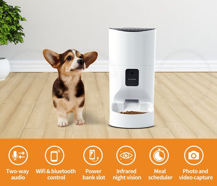 Pawz 9L Auto Pet Feeder Automatic Camera Cat Dog Smart Wifi App Food Dispenser Carousel 2
