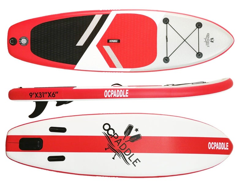 OC Paddle 9ft Red Inflatable SUP Carousel 1
