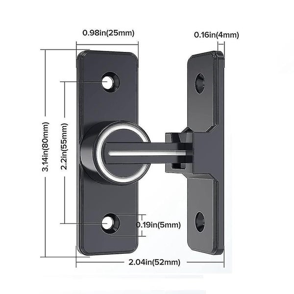Barn Door Lock Hardware Heavy Duty Gate Latches Flip Latch Safety Carousel 2