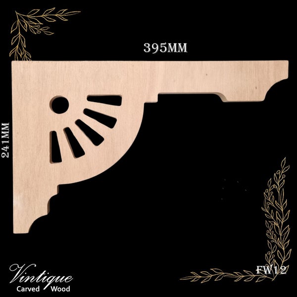Carved wooden Lace Fretwork-Wagon Wheel (FW12) 395mm x 241mm Carousel 3