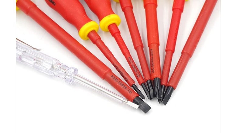PTN 8Pcs 1000v Insulated Screwdriver Magnetic Tip Slotted Phillips Screw Driver Carousel 2