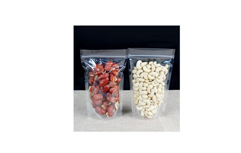 PTN 100pc 20x30cm Resealable Stand Up Bags Heat Seal Zipper Lock Storage Pouch Carousel 2