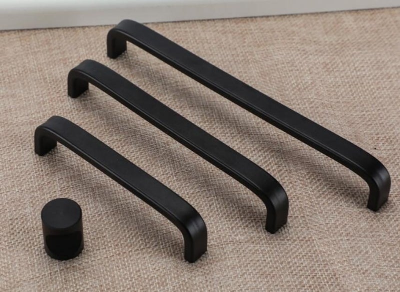 Modern Aluminum Kitchen Cabinet Cupboard Handle Black Carousel 1