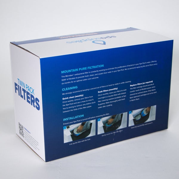 Spa Pool Microban Filters (Standard Pair) - For Alpine Spas62864740202625113
