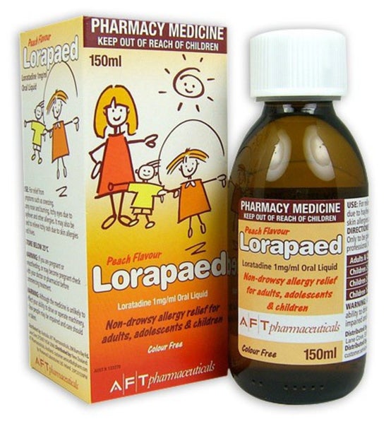 Lorapaed Hayfever Syrup 150ml Carousel 1
