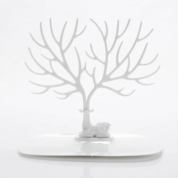 1PC Deer-Shape Jewelry Stand Display Cosmetic Tray Earring Necklace Ring CHK12N Carousel 1