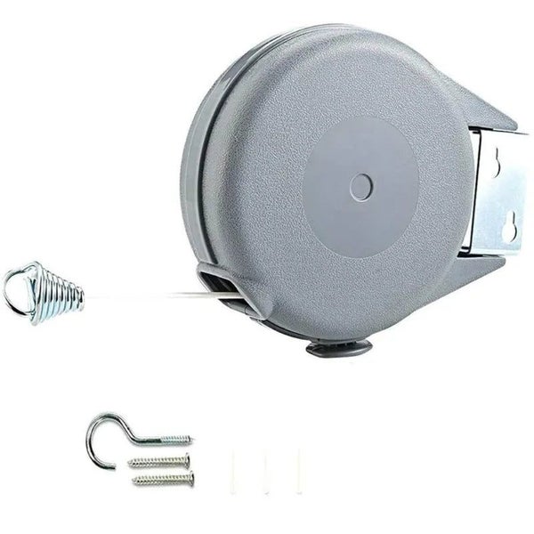 12/15m Adjustable Clothesline Freely Retractable Telescopic Punch-free Bo CHK12N Carousel 1