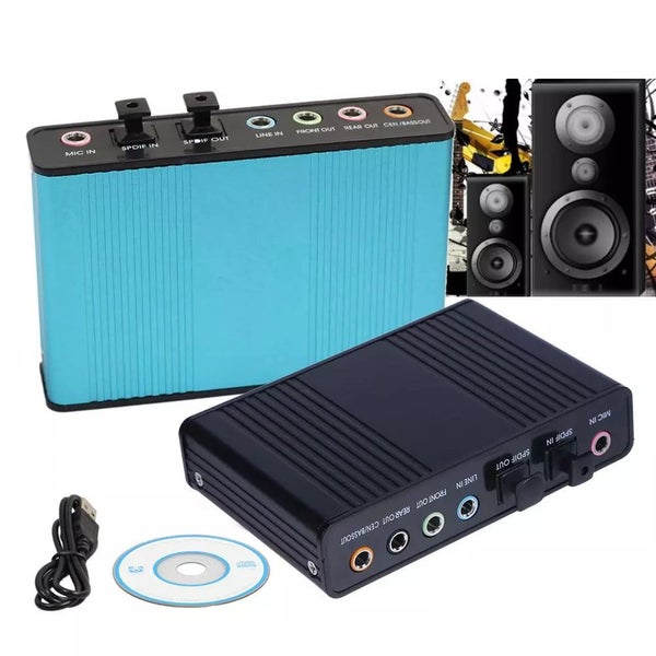 Professional USB Sound Card 6 Channel 5.1 Optical External Audio Card Con CHK12N Carousel 2