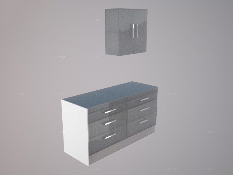 Melamine White - 870mm High 650mm wide Base Cabinet End Panel Carousel 2