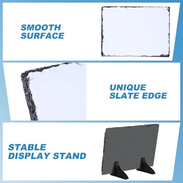 Sublimation Stone Blank Slate Photo Frame - 15 x 19.5cm Carousel 2