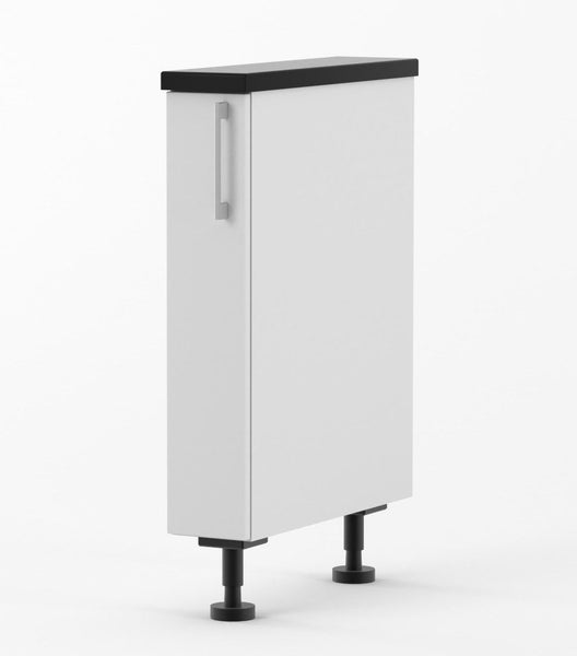 Base cabinet 150mm wide - Melamine White Carousel 1