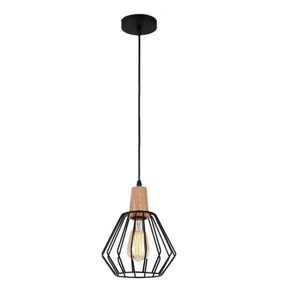 Wood Pendant Light Modern Ceiling Lights Bar Black Lamp Kitchen Pendant Lighting Carousel 6