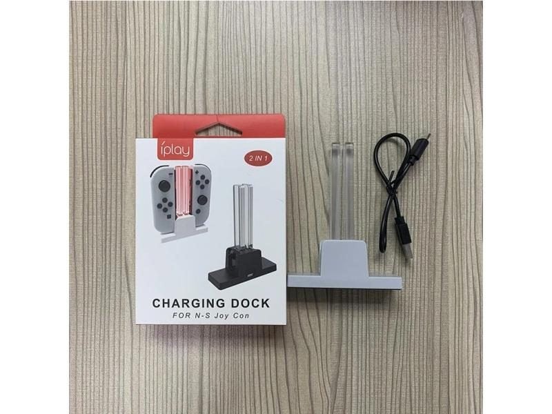 For Nintend Joy-con Controller Dual Charger Joystick Charger Stand Holder LED Carousel 1