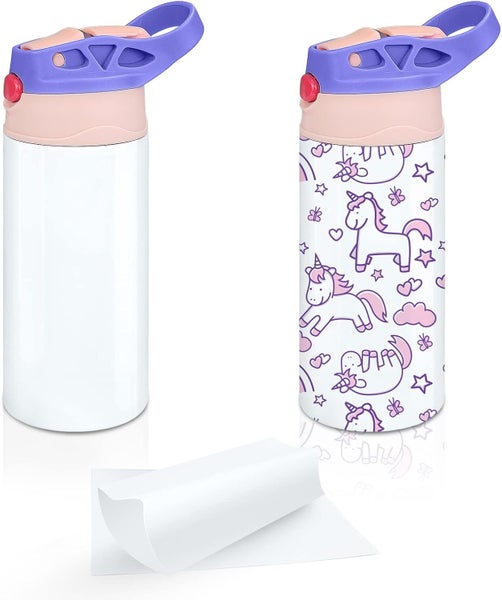 Kids Sublimation Bottle Blanks 12 oz Carousel 2