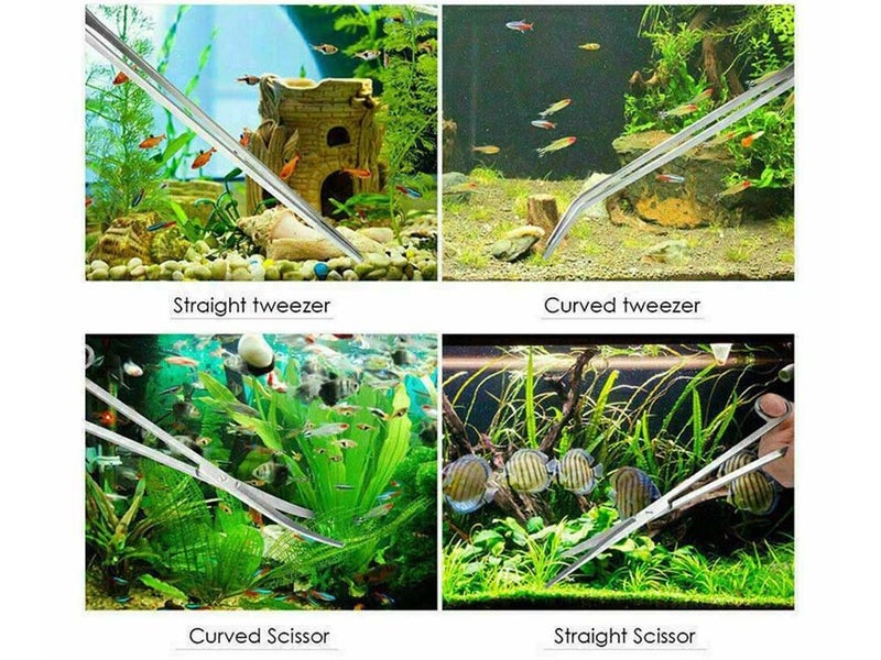 Aquarium Aquascaping Tools Kit Stainless Steel Carousel 12
