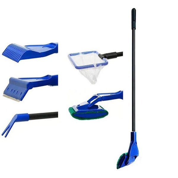 Aquarium Cleaning Tools 5 in 1 Fish Tank Cleaning Kit Tools Algae Scraper CHK12N Carousel 1