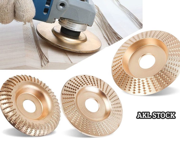 3PCS Rotary Burr Rasp Set Angle Grinder Wood Carving disc Carousel 7