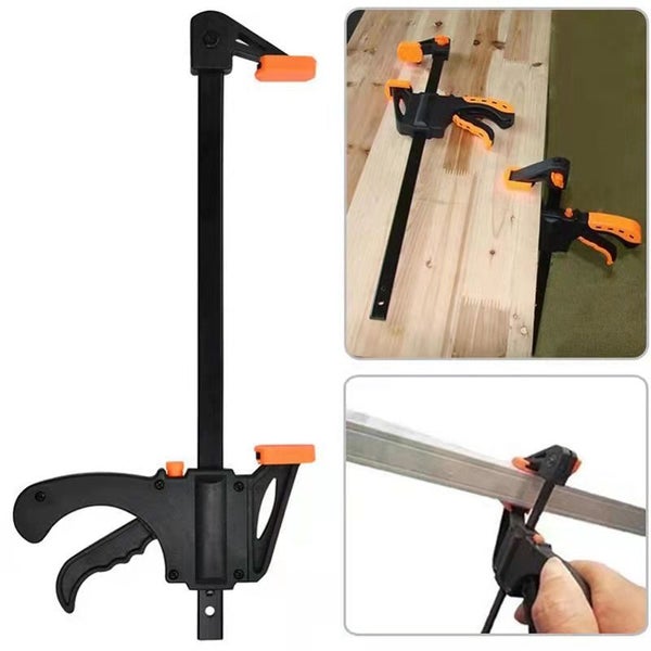 2PCS Woodworking Work Bar Clamp Clip Kit 4 Inch Quick Ratchet Release Carousel 7