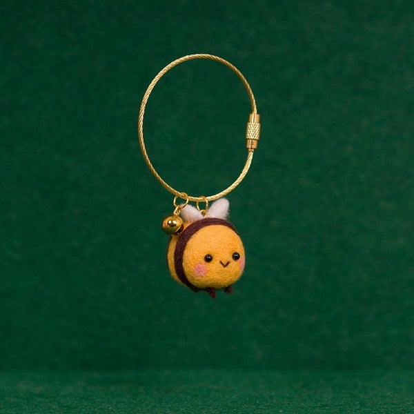 Animal Bee Wool Felt Handmade Cross Stitch Omamori Knitting Creative Carousel 7