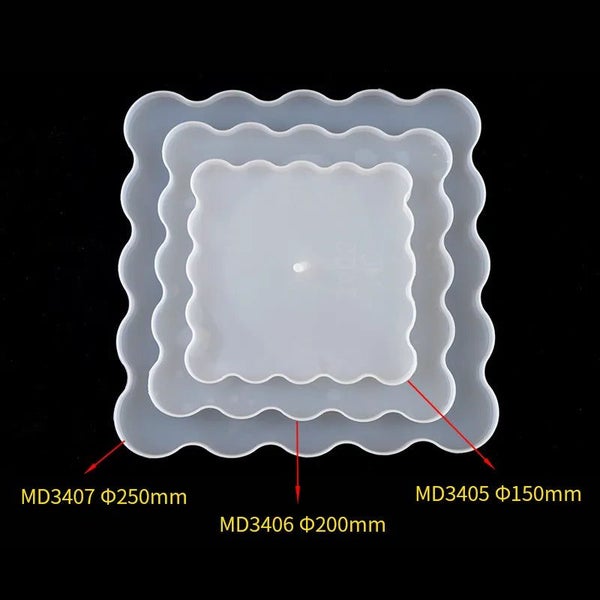 DIY Crystal Silicone Mold Three-layer Fruit Plate Tea Plate Disc Epoxy Re CHK12N Carousel 1