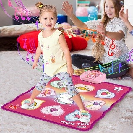 Dance Mat for Kids with Bluetooth | 6 Light-up Arrows | 5 Game Modes |  Bulit-in Music | Frozen Toys for Boys Girls, Christmas Birthday Game Toy  Gift
