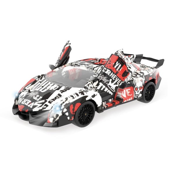 High Speed Racing Remote Control Car super racing door open RC Car - White Carousel 2