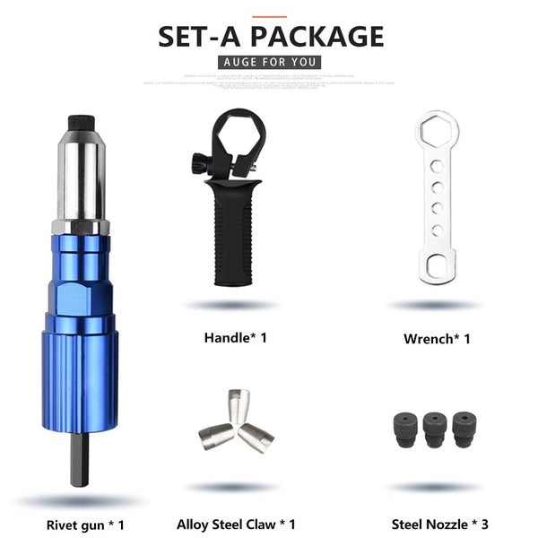 Electric Rivet Gun 2.4mm-4.8mm rivet nut gun drill adapter Cordless Carousel 1