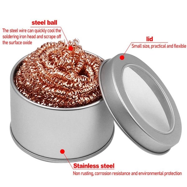 Cleaning Ball Desoldering Soldering Iron Mesh Filter Cleaning Nozzle Carousel 7