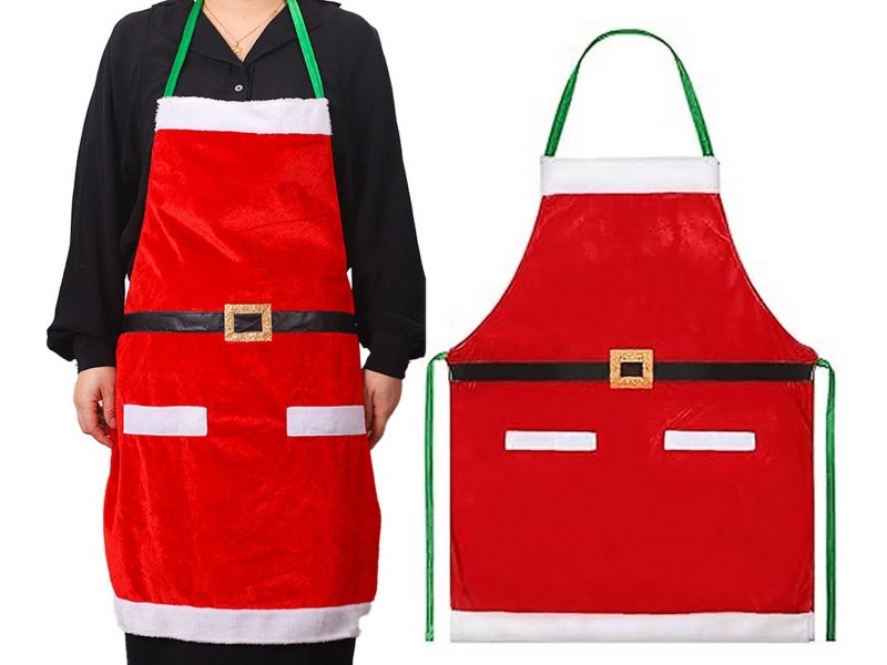 Christmas Apron Kitchen Cooking Apron Sleeveless Apron Baking Apron - Style 1 Carousel 1