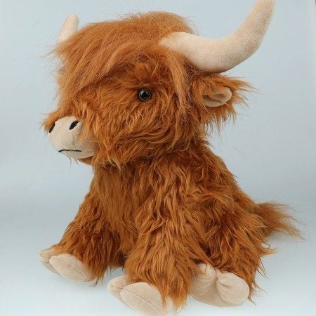 25cm Highland Cow Plush Carousel 4