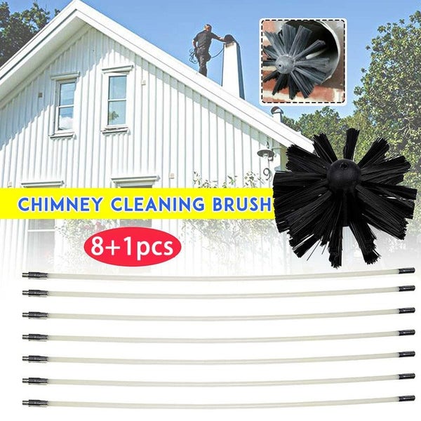 Pipes Brush kit Flexible Inner Wall Nylon Rods Stoves Sweep Chimney Clean CHK12N Carousel 2