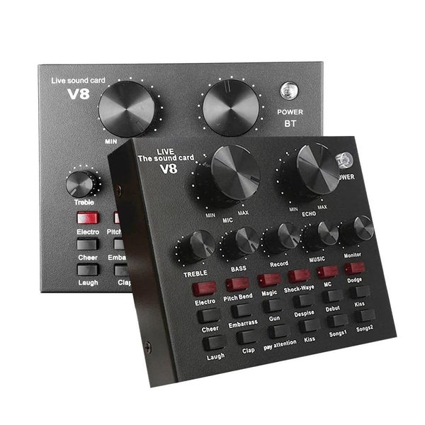 V8 V8S Audio Mixer USB External Headset Microphone Webcast Personal Live CHK12N Carousel 1