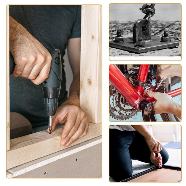 225PCS M6 x 12/14/16/20/25/30mm Button Head Hex Socket Cap Screws Carousel 6