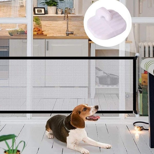 Portable Pet Barrier Fences Folding Breathable Mesh Dog Gate Pet Separati CHK12N Carousel 2