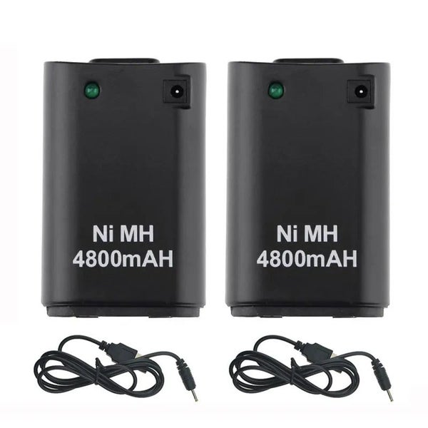 2Pcs 4800mAh Battery for Xbox 360 Wireless Controller Battery Xbox 360 Ga CHK12N Carousel 1