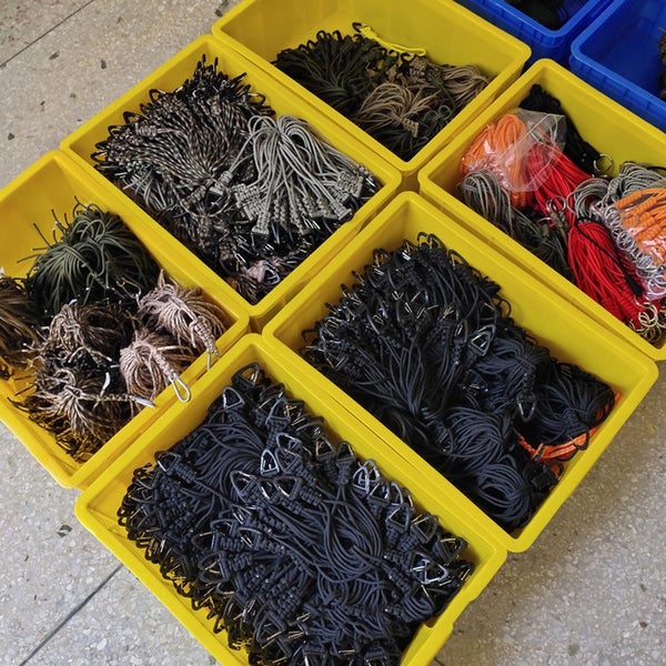 1Pcs 20cm Paracord Keychain Military Braided Nylon Lanyard Metal Carousel 7