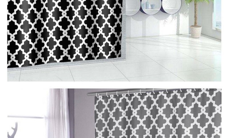 72 x 72" antibacterial waterproof personality polyester bathroom shower curtain Carousel 11