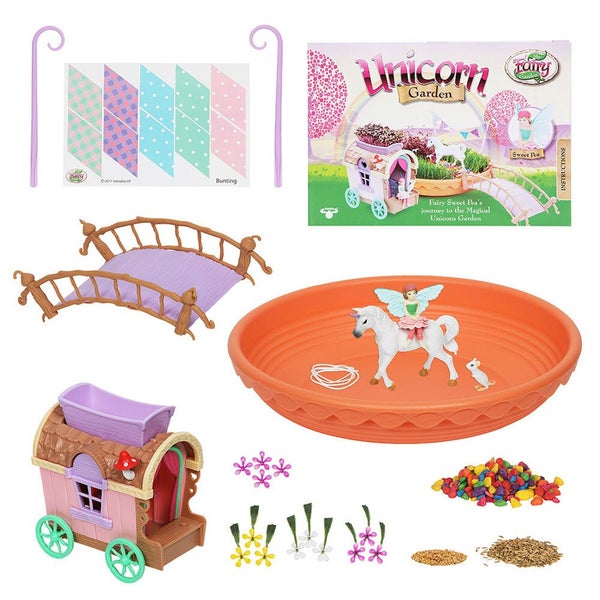 My Fairy Garden Unicorn Garden Caravan Kids Children 4y+ Fun Activity Play Toy Carousel 1
