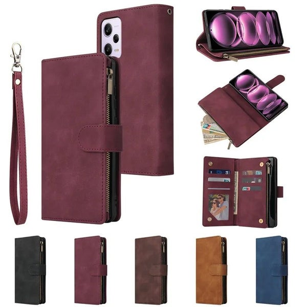 Wallet Multi-card Zipper Leather Case For Xiaomi Redmi Note 12 Pro Plus 11S 11E Carousel 2