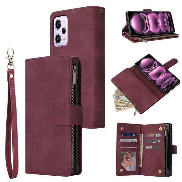Wallet Multi-card Zipper Leather Case For Xiaomi Redmi Note 12 Pro Plus 11S 11E Carousel 1