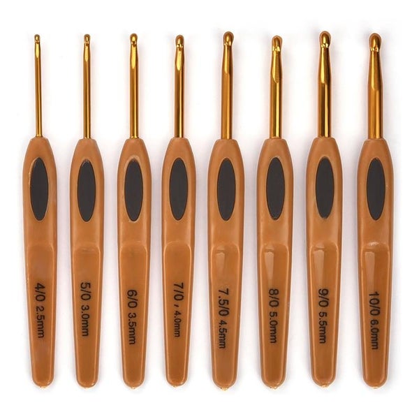 8Pcs Mix Size 2.5mm-6mm Crochet Hook Knit Weave Yarn Craft Knitting Needl CHK12N Carousel 1