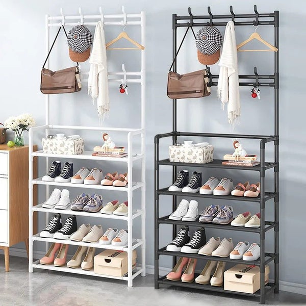 5 Tier Shoe Shelf One Simple Household Doorway Hangers Indoor Storage Cab CHK12N Carousel 2