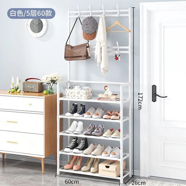 5 Tier Shoe Shelf One Simple Household Doorway Hangers Indoor Storage Cab CHK12N Carousel 1